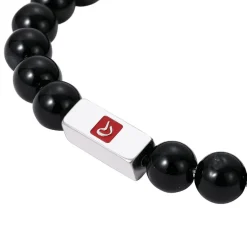 Redskins Bracelet Homme Bijoux Onyx Noir - 285702 Pierre Noir | Homme Bracelet