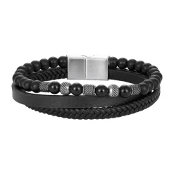 Redskins Bracelet Homme Bijoux - 285826 Cuir Noir | Homme Bracelet