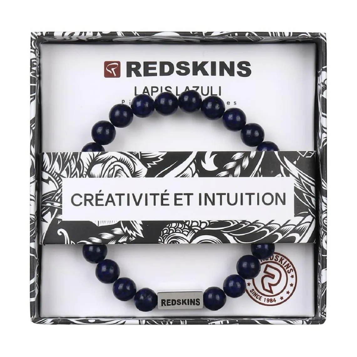 Redskins Bracelet Homme Bijoux Lapis Lazuli - 285706 Pierre Bleu | Homme Bracelet