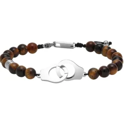 Rochet Bracelet Homme TALISMAN - HB57603 Acier Nylon Noir | Homme Bracelet