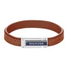 Tommy Hilfiger Bijoux Bracelet Homme Tommy Hilfiger Flat - 2790560 Acier, Cuir Argent, Marron | Homme Bracelet