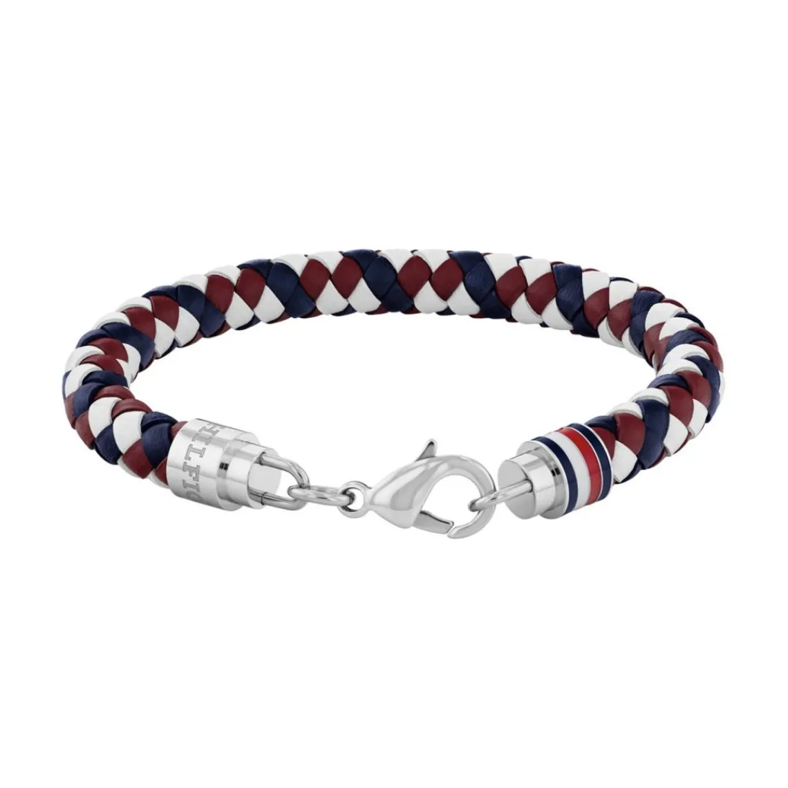 Tommy Hilfiger Bijoux Bracelet Homme Tommy Hilfiger Tyson - 2790633 Acier, Cuir Argent, Muliticolore | Homme Bracelet