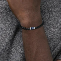 Tommy Hilfiger Bijoux Bracelet HommeTommy Hilfiger Beaded 2790323 - Acier, Bois Noir | Homme Bracelet