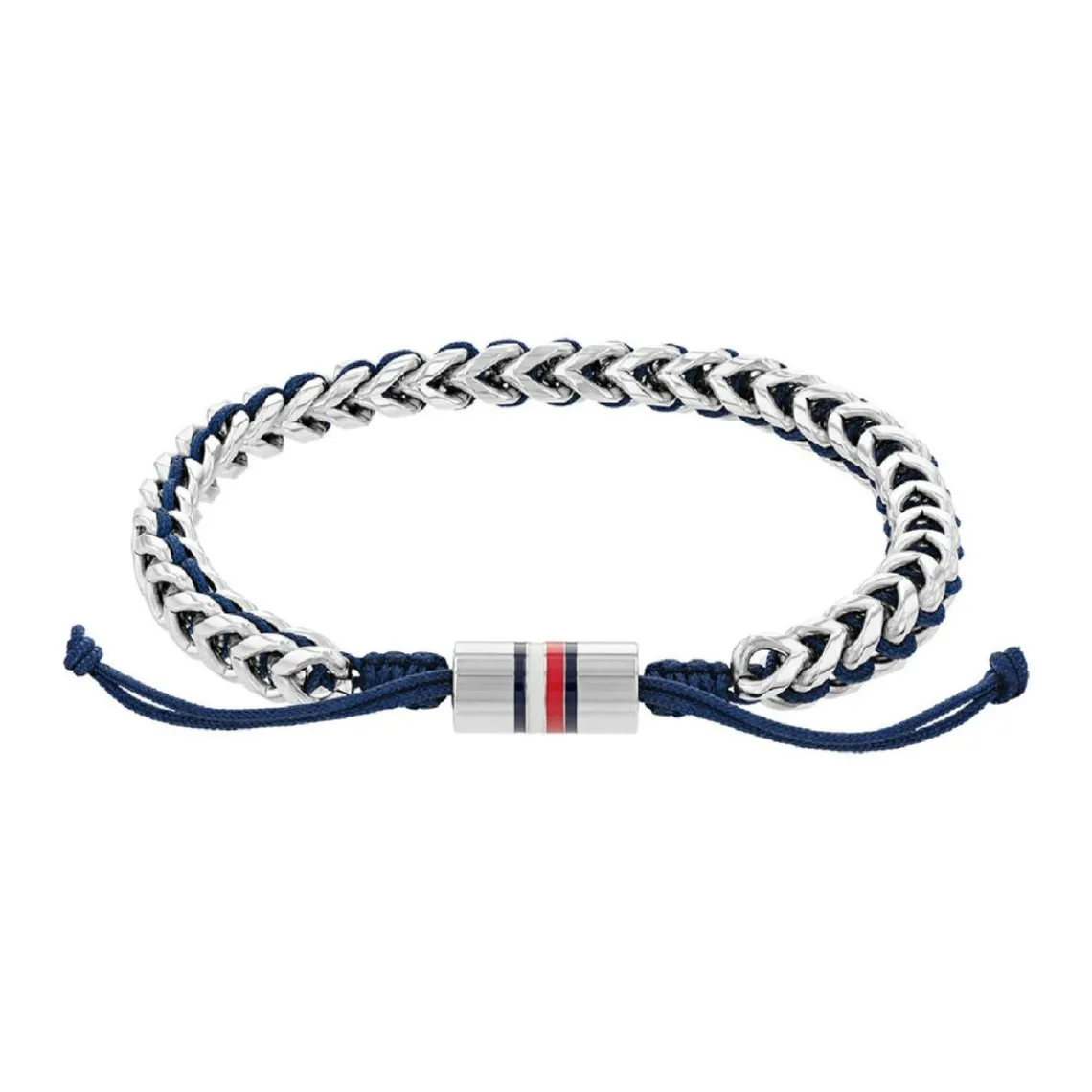 Tommy Hilfiger Bijoux Bracelet HommeTommy Hilfiger Braided Metal 2790511 - Acier, Nylon Bleu | Homme Bracelet