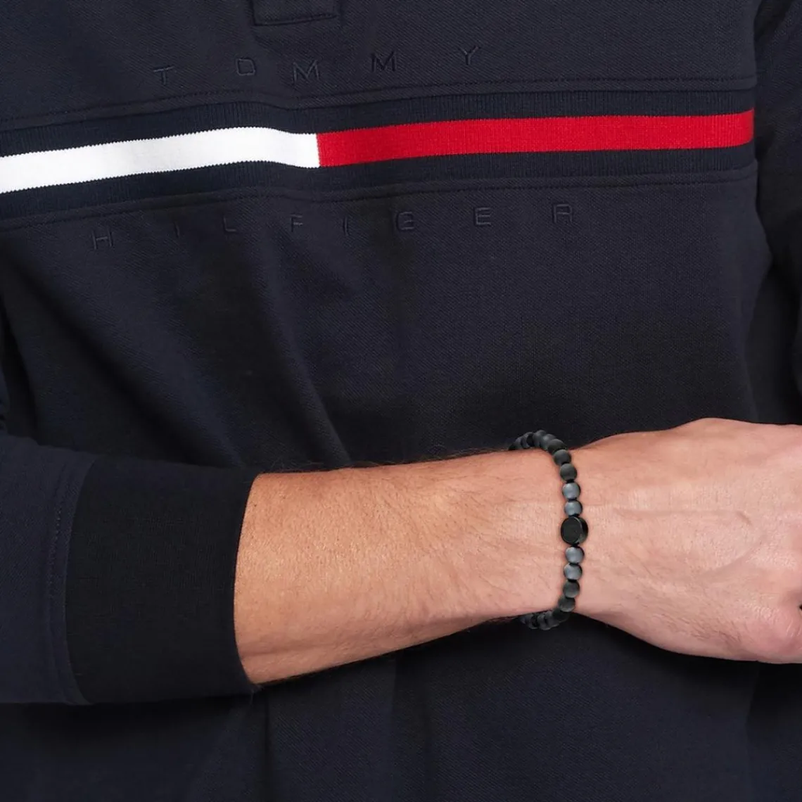 Tommy Hilfiger Bijoux Bracelet Homme Tommy Hilfiger Th85 Carbon - 2790625 Acier NOIR | Homme Bracelet