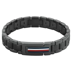 Tommy Hilfiger Bijoux Bracelet Homme Tommy Hilfiger Mason - 2790597 Acier Noir | Homme Bracelet
