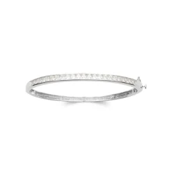 Maison de la Bijouterie Bracelet Jonc femme argent fermé oxyde de zirconium V0Z06Y60 | Femme Bracelet