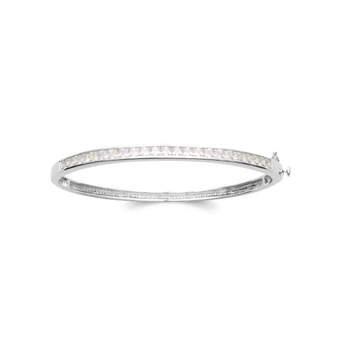 Maison de la Bijouterie Bracelet Jonc femme argent fermé oxyde de zirconium V0Z06Y60 | Femme Bracelet