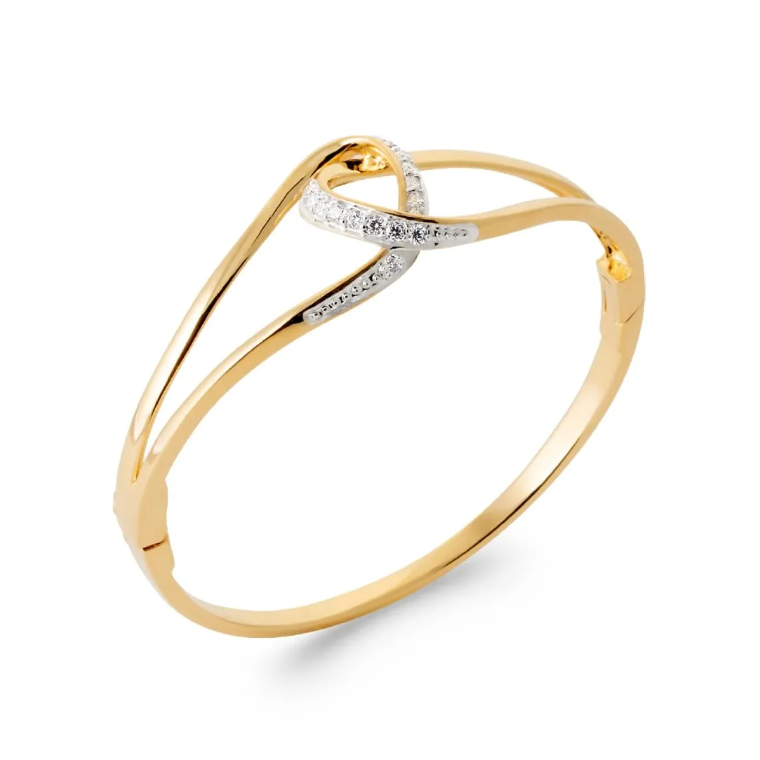 Maison de la Bijouterie Bracelet Jonc femme fantaisie plaqué or UWZZ3V6Y | Femme Bracelet