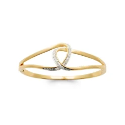Maison de la Bijouterie Bracelet Jonc femme fantaisie plaqué or UWZZ3V6Y | Femme Bracelet