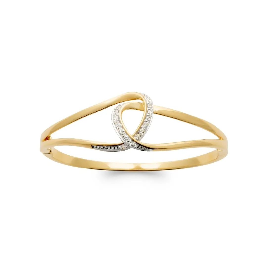 Maison de la Bijouterie Bracelet Jonc femme fantaisie plaqué or UWZZ3V6Y | Femme Bracelet