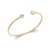 Maison de la Bijouterie Bracelet Jonc femme oxyde de zirconium plaqué or UW345Y5V | Femme Bracelet
