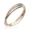 Maison de la Bijouterie Bracelet Jonc femme plaqué or tricolore U0563666 | Femme Bracelet