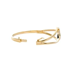 Maison de la Bijouterie Bracelet Jonc fermé femme plaqué or UUZ0066Y | Femme Bracelet