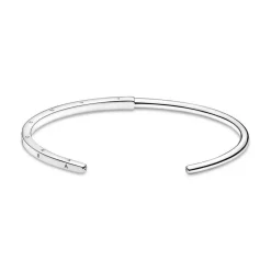 Pandora Bracelet Jonc I-D Argent Signature | Femme Bracelet