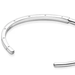Pandora Bracelet Jonc I-D Argent Signature | Femme Bracelet