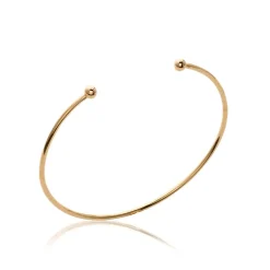 Maison de la Bijouterie Bracelet Jonc ouvert femme plaqué or 56mm UYZ3YU56 | Femme Bracelet