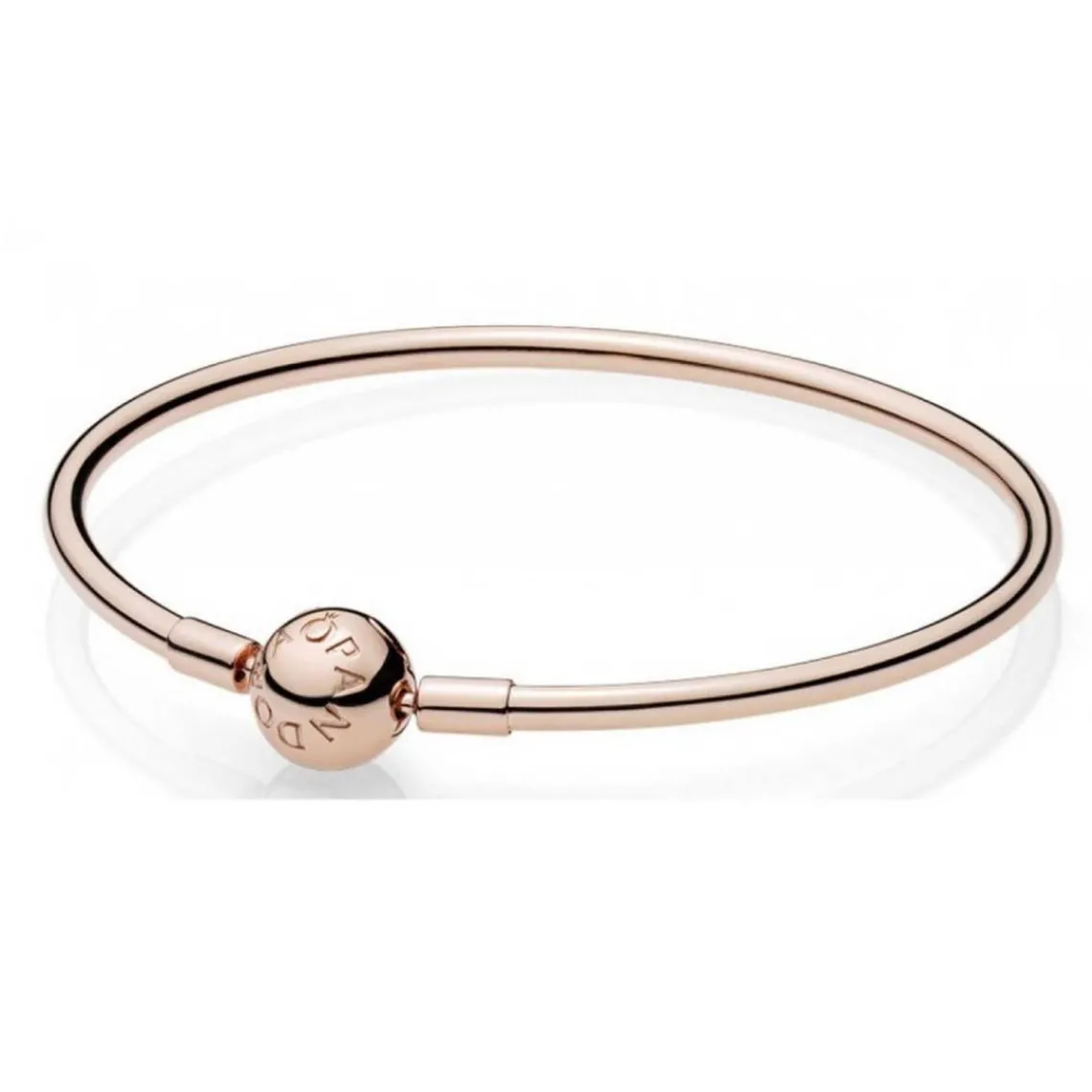 Pandora Bracelet Jonc Moments Métal doré à l’Or Rose fin 585/1000ᵉ | Femme Bracelet