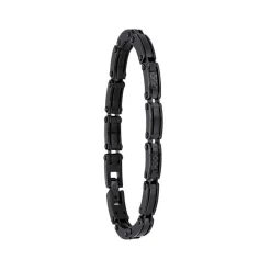 Jourdan Bracelet GERI WA001H - Bracelet En Acier et Carbone Homme | Homme Bracelet
