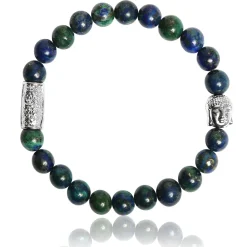 Lauren Steven Bracelet Design ML045 - Bracelet En Pierre Naturelle Chrysocolle Homme | Homme Bracelet