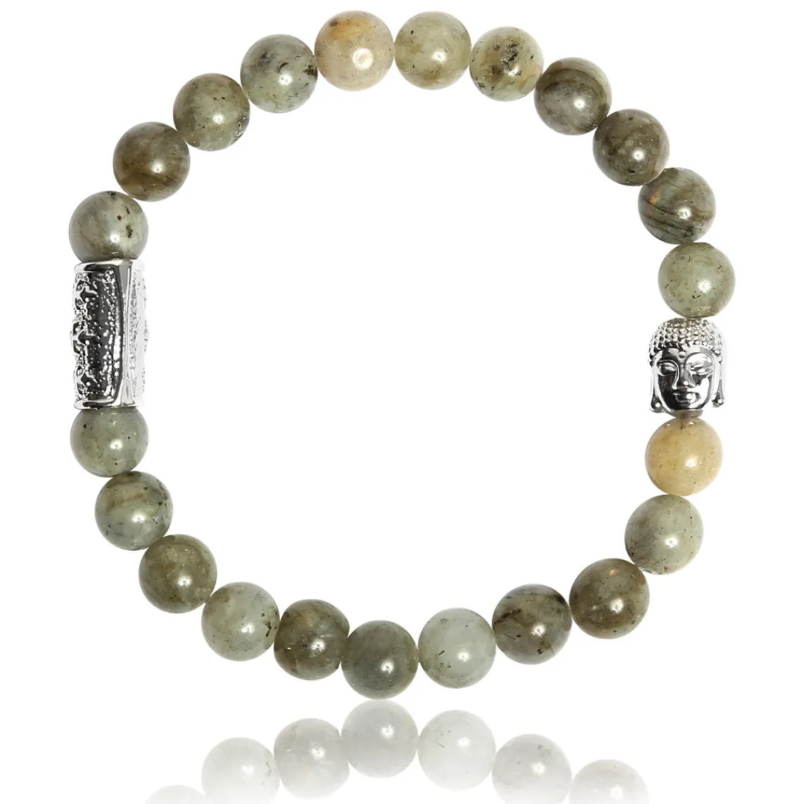Lauren Steven Bracelet Design ML035 - Bracelet En Pierre Naturelle Labradorite Homme | Homme Bracelet