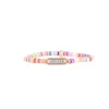 Les Interchangeables Bracelet A58764 - Mini Plaque 2 Rangs Perle Gomme Multicolore Clair Femme | Femme Bracelet