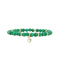 Les Interchangeables Bracelet A59900 - Perle Coeur Bleu Gris Femme | Femme Bracelet