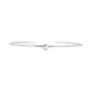Les Interchangeables Bracelet A59188 - Jonc Coeur Palladium Femme | Femme Bracelet