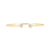 Les Interchangeables Bracelet A59195 - Jonc Double Coeur Doré Femme | Femme Bracelet