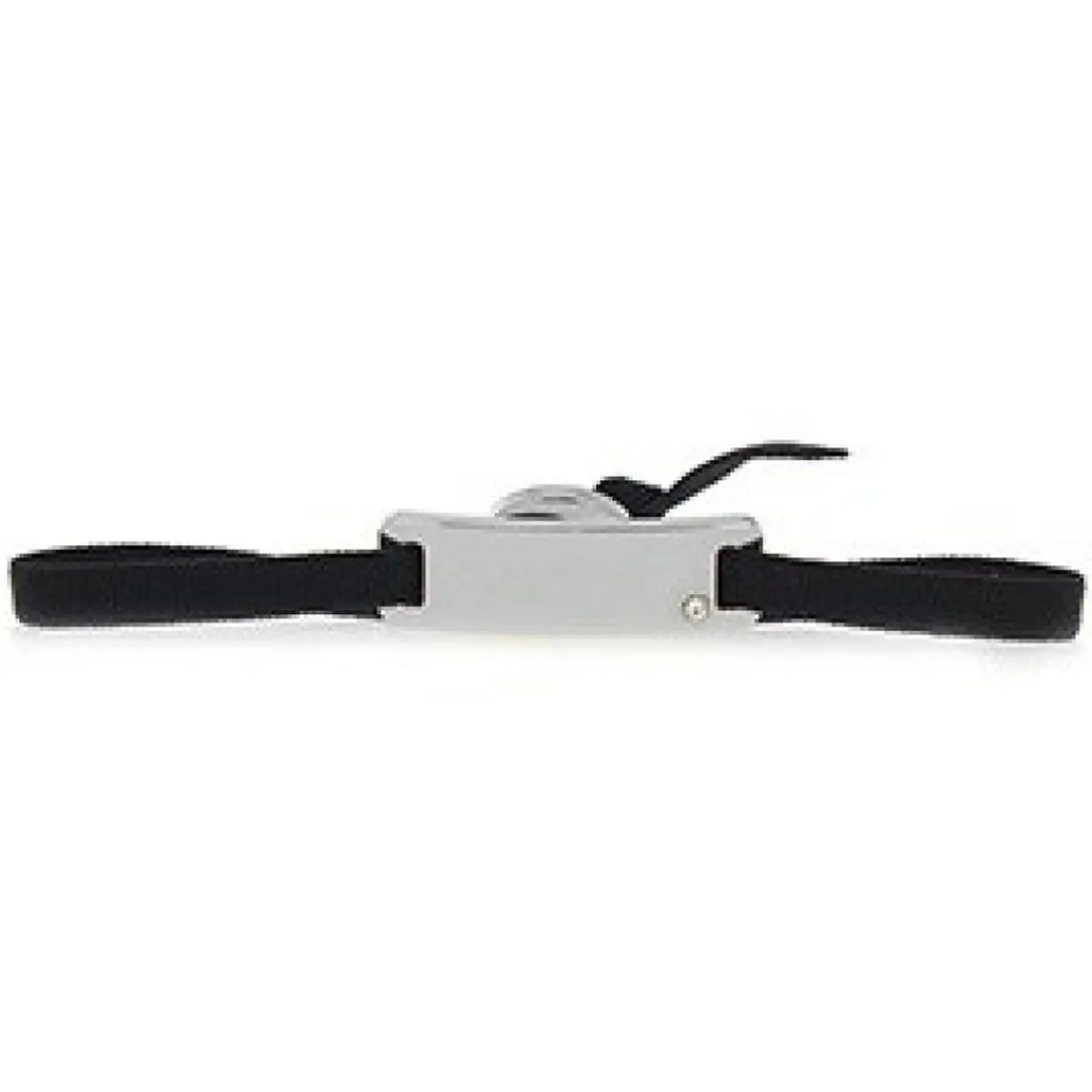 Les Interchangeables Bracelet A55696 - Plaque Ruban Lisse Strasse Noir Palladium Femme | Femme Bracelet