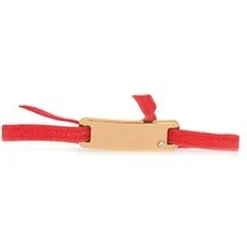 Les Interchangeables Bracelet A55598 - Plaque Ruban Lisse Strasse Corail Or Rose Femme | Femme Bracelet