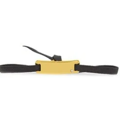 Les Interchangeables Bracelet A55565 - Plaque Ruban Lisse Strasse Noir Or Jaune Femme | Femme Bracelet