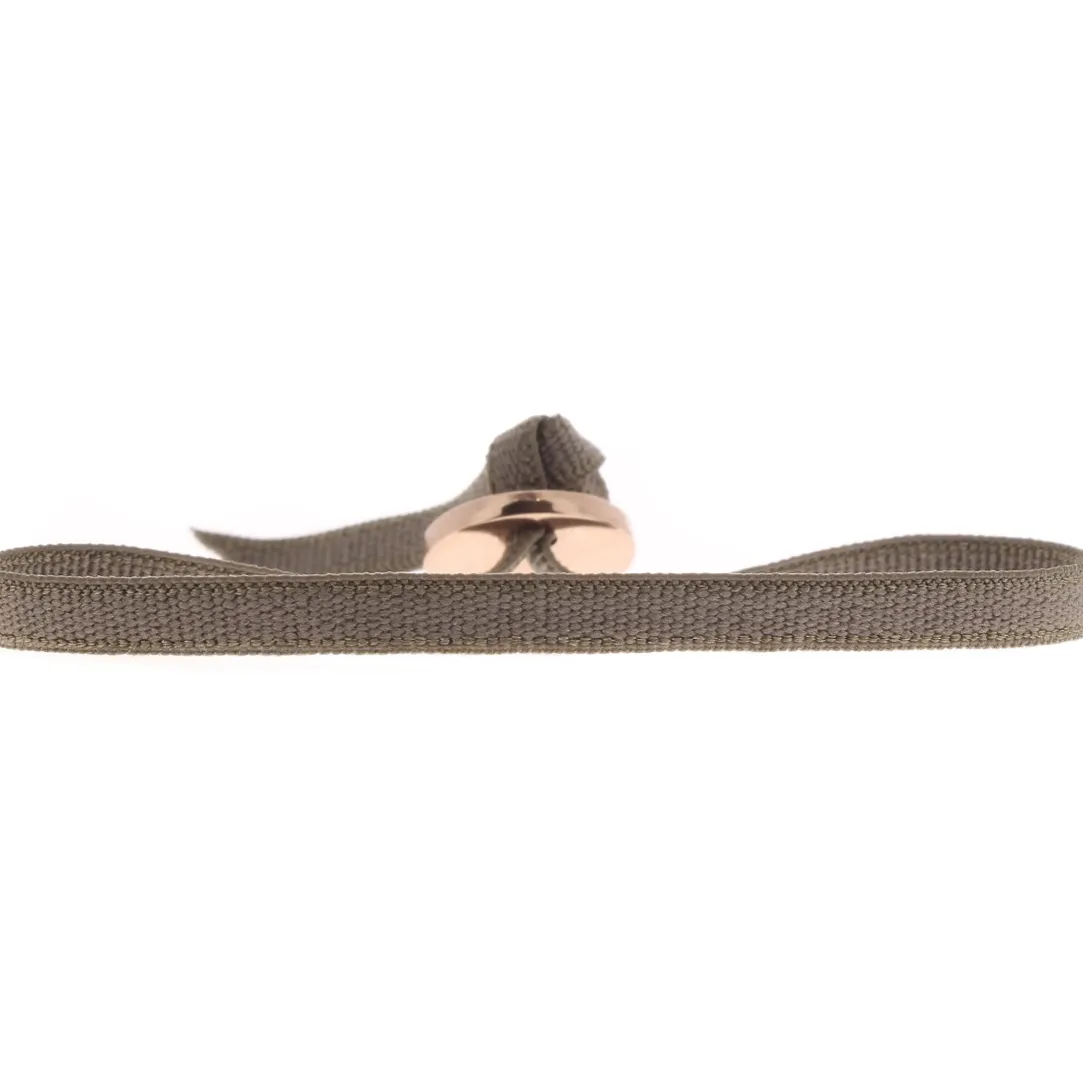Les Interchangeables Bracelet A46524 - Ruban 4mm Marron Fonce Clair Femme | Femme Bracelet
