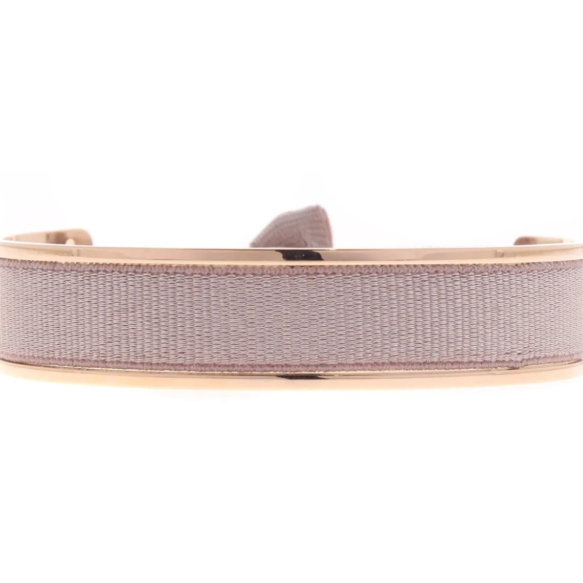 Les Interchangeables Bracelet A42777 - Jonc Ruban Interchangeables 9mm Beige Rose Femme | Femme Bracelet