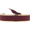 Les Interchangeables Bracelet A42711 - Jonc Ruban Interchangeables 9mm Bordeaux Fonce Femme | Femme Bracelet