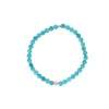 Les Interchangeables Bracelet A59811 - Perle Sertie Fleur Bleu Gris Femme | Femme Bracelet
