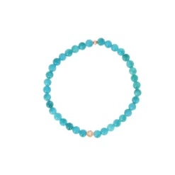 Les Interchangeables Bracelet A59811 - Perle Sertie Fleur Bleu Gris Femme | Femme Bracelet