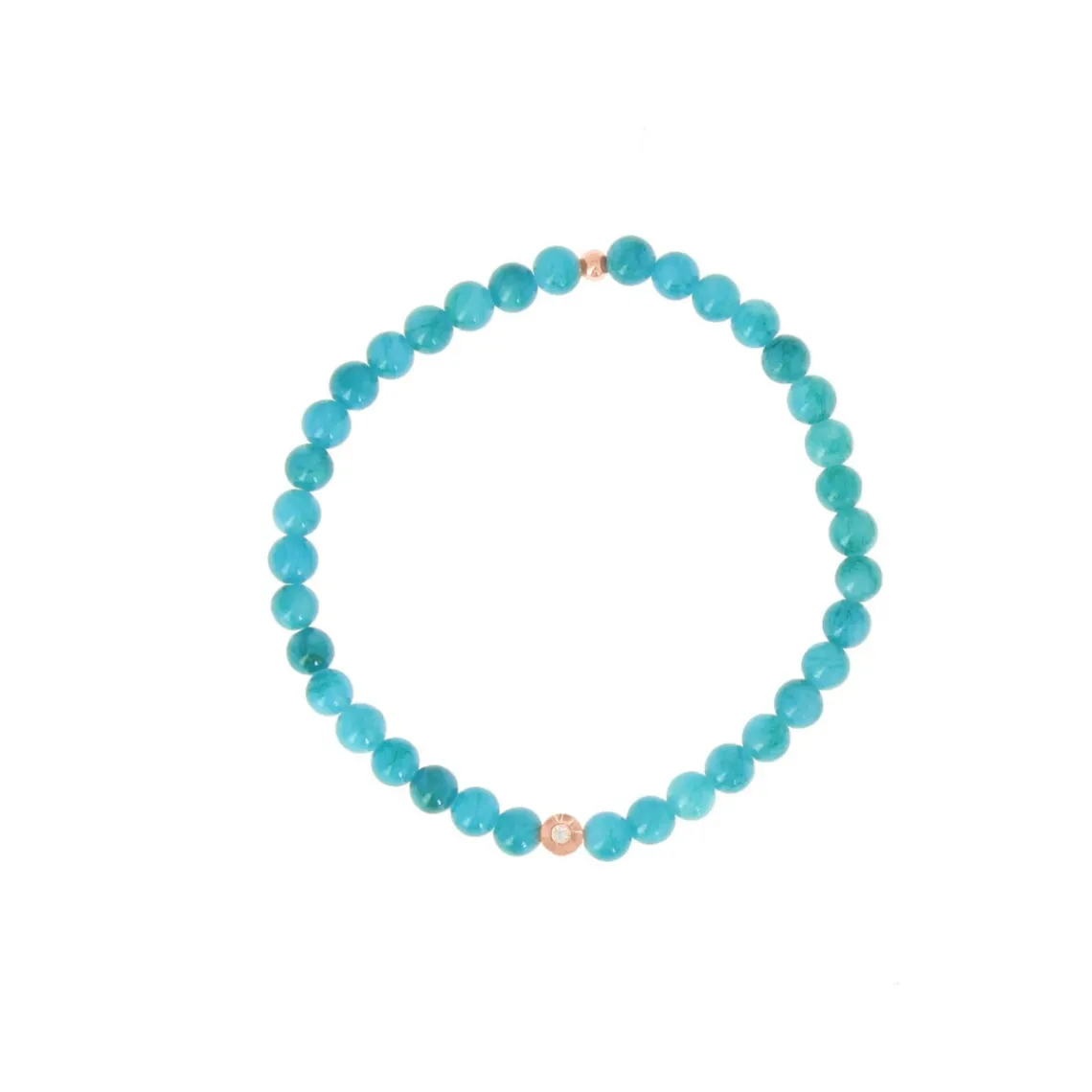 Les Interchangeables Bracelet A59811 - Perle Sertie Fleur Bleu Gris Femme | Femme Bracelet