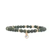 Les Interchangeables Bracelet A59922 - Perle Coeur Kaki Fonce Femme | Femme Bracelet