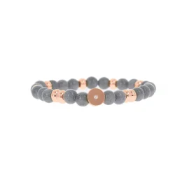 Les Interchangeables Bracelet A58825 - Perle Forme Rond Gris Femme | Femme Bracelet