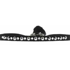 Les Interchangeables Bracelet A29010 - Bracelet Tissu Acier Noir Femme | Femme Bracelet