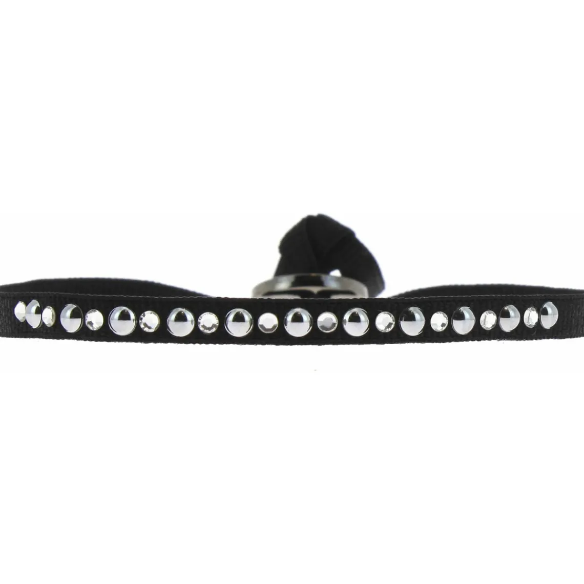 Les Interchangeables Bracelet A29010 - Bracelet Tissu Acier Noir Femme | Femme Bracelet