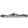 Les Interchangeables Bracelet A36293 - Bracelet Tissu Gris Cristaux de haute qualité Femme | Femme Bracelet