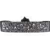 Les Interchangeables Bracelet A41128 - Bracelet Tissu Vert Cristaux de haute qualité Femme | Femme Bracelet