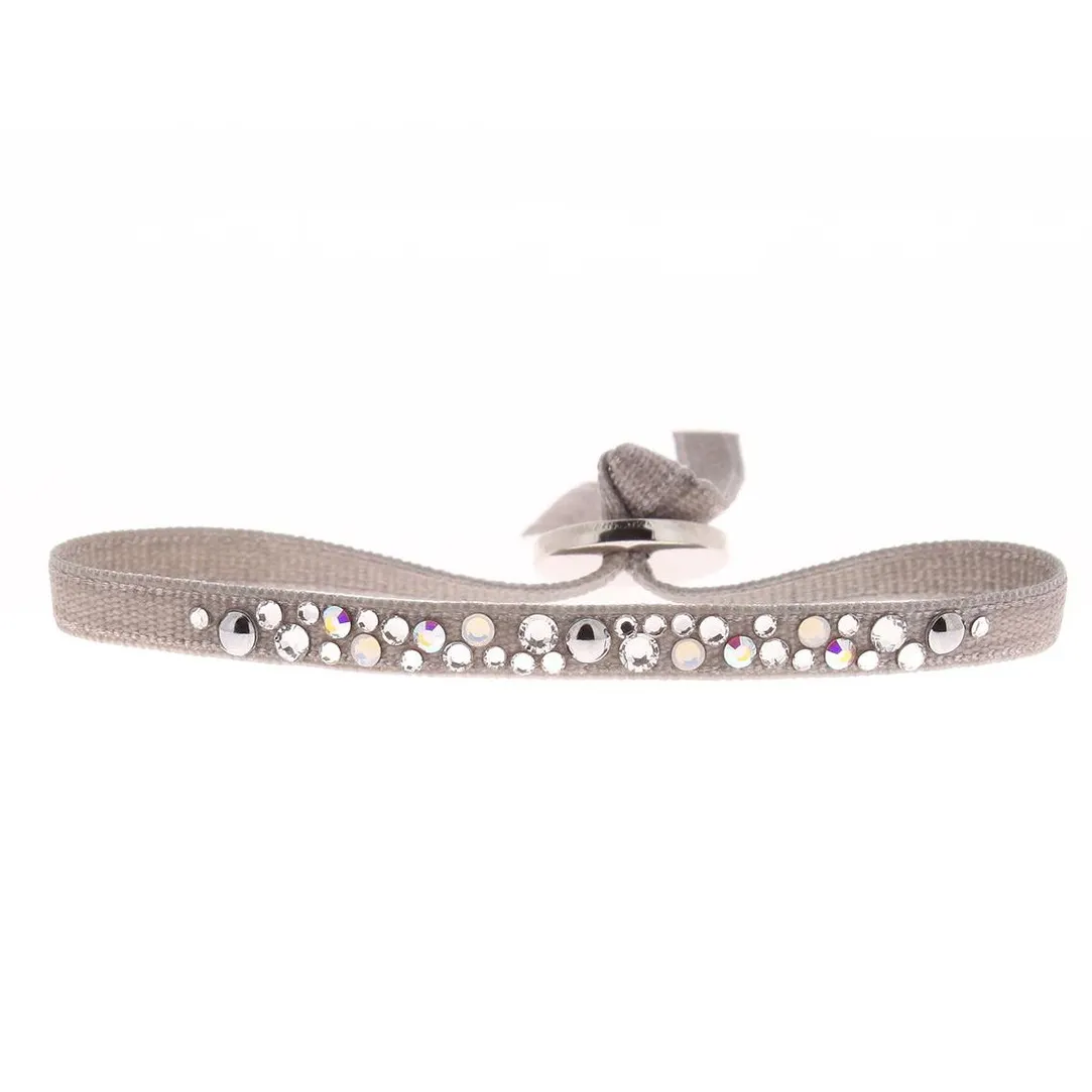 Les Interchangeables Bracelet A36957 - Bracelet Tissu Acier Gris Femme | Femme Bracelet