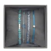 Les Interchangeables Bracelet A38646 - Bracelet Tissu Turquoise Cristaux de haute qualité Femme | Femme Bracelet
