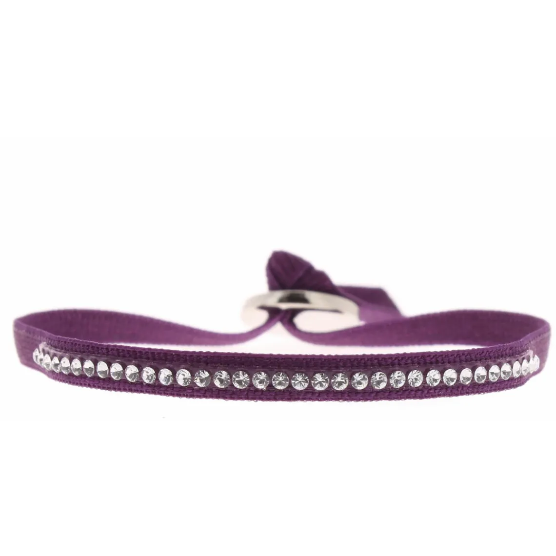 Les Interchangeables Bracelet A30482 - Bracelet Tissu Rouge Cristaux de haute qualité Femme | Femme Bracelet
