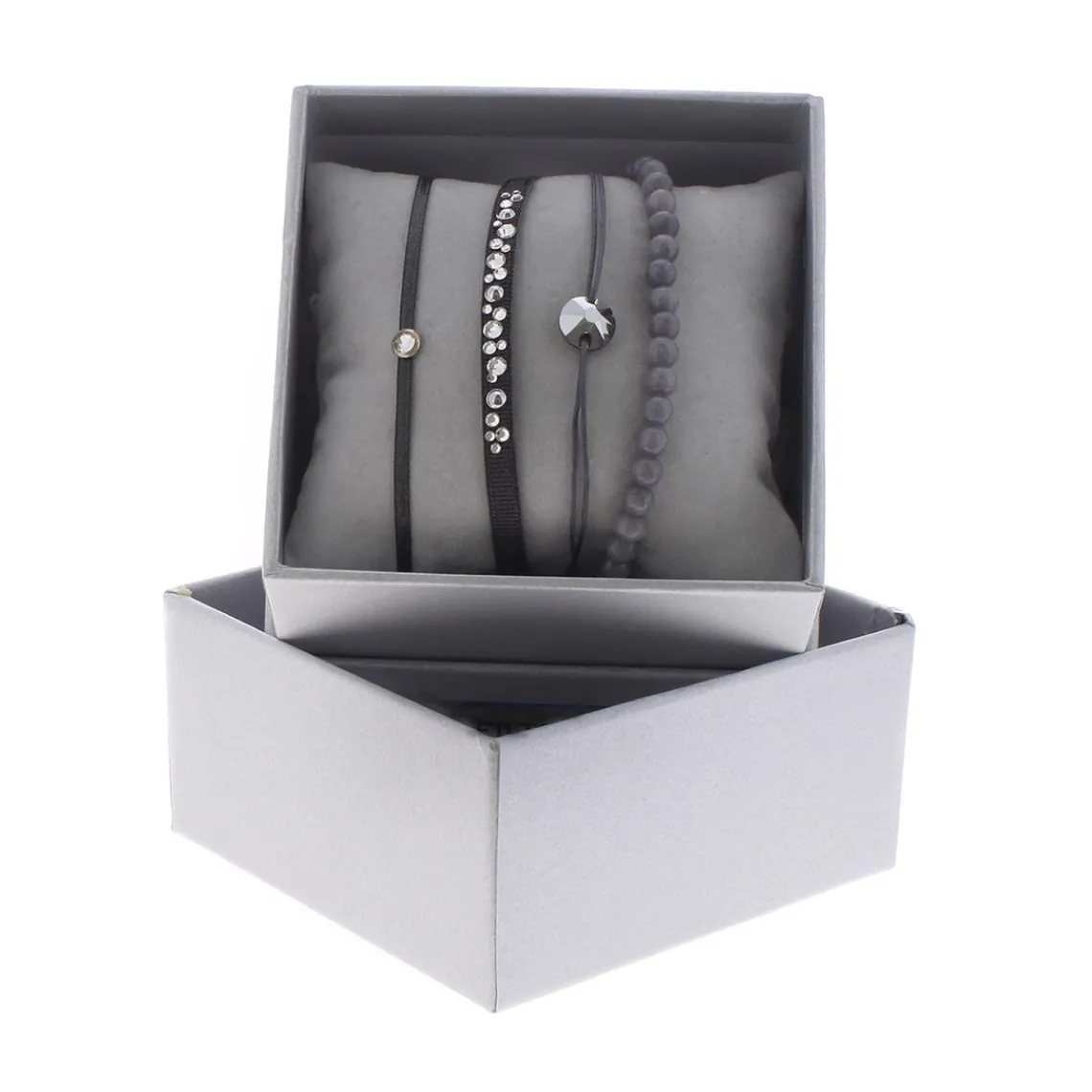 Les Interchangeables Bracelet A47075 - Bracelet Strass Box Cristal Femme | Femme Bracelet