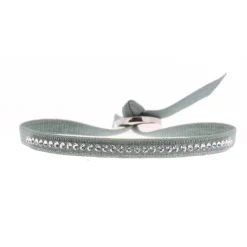 Les Interchangeables Bracelet A31583 - Bracelet Tissu Bleu Cristaux de haute qualité Femme | Femme Bracelet