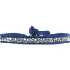 Les Interchangeables Bracelet A24959 - Bracelet Tissu Bleu Cristaux de haute qualité Femme | Femme Bracelet